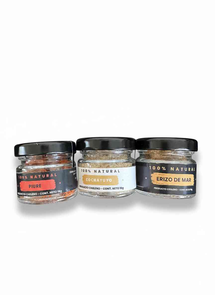TRILOGIA MINI Erizo 15g Piure 15g Cochayuyo 10g - Imagen 2
